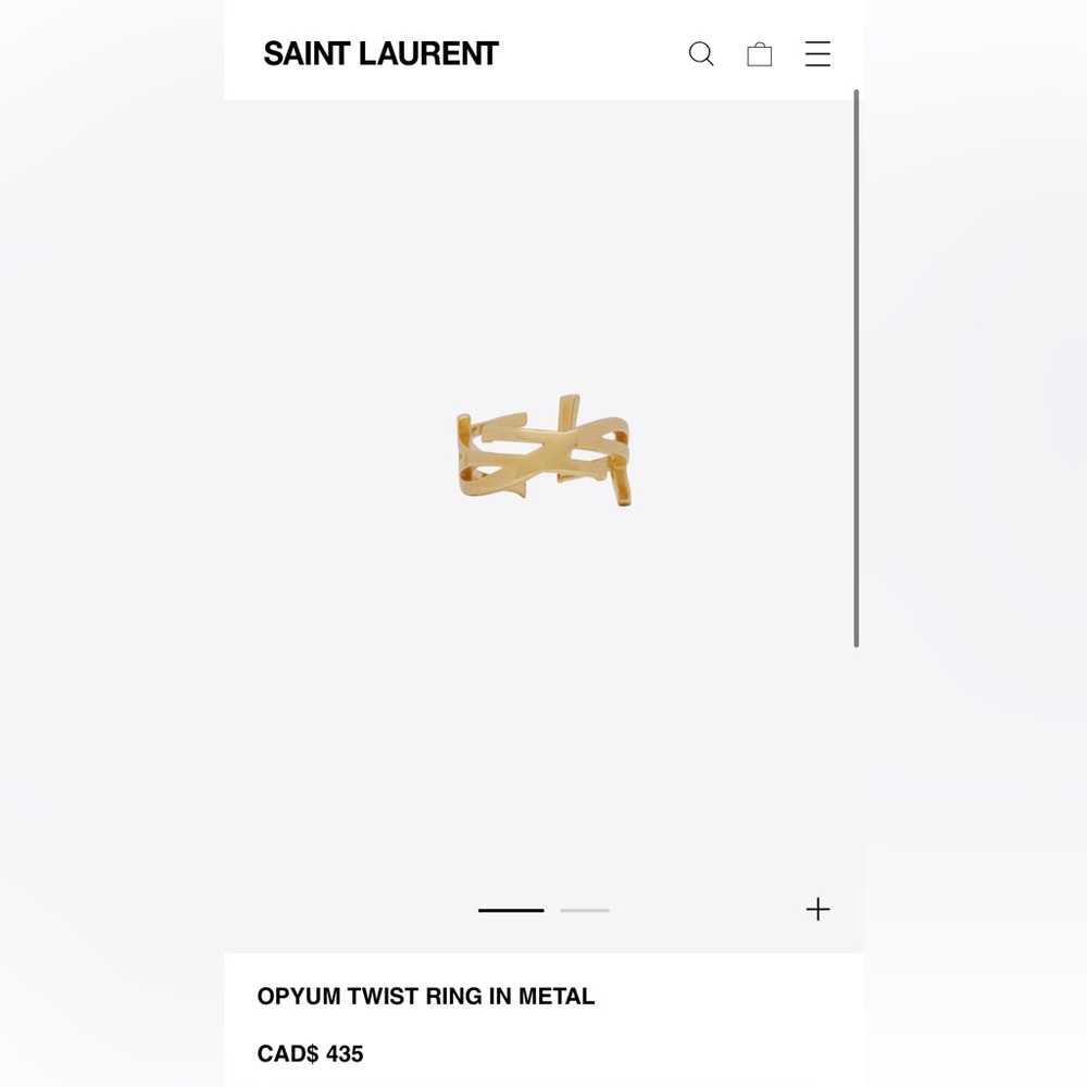 YSL opyum twist ring